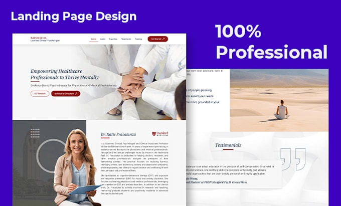 Gig Preview - Design responsive landing page, wordpress landing page