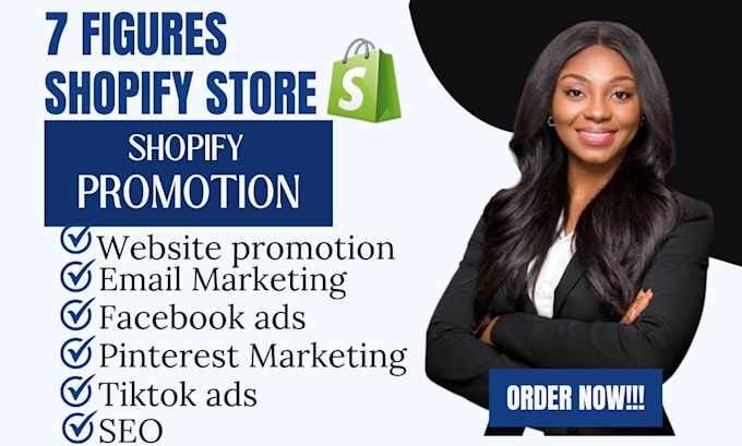 Gig Preview - Boost shopify sales, shopify store promotion, shopify marketing