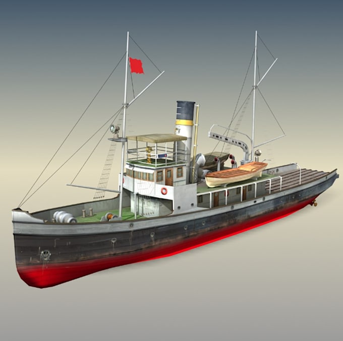 Bestseller - do a realistic render and 3d model of your yacht,aircrafts,hull,boat, and ship