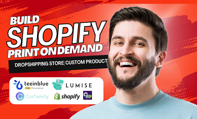 Gig Preview - Redesign shopify wix woocommerce squarespace printful printify print on demand