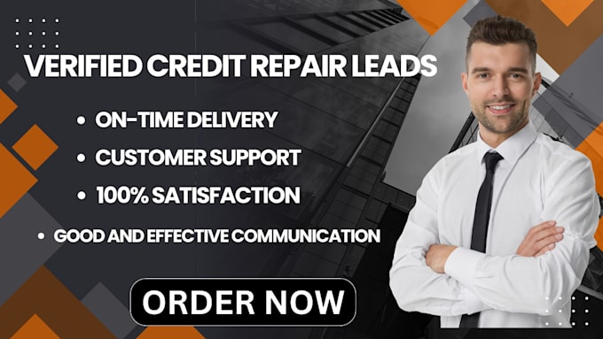 Gig Preview - Generate verified credit card repair leads credit restoration leads generation