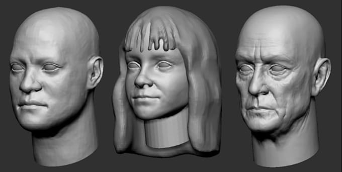 Gig Preview - Hyper realistic 3d character modeling for printing