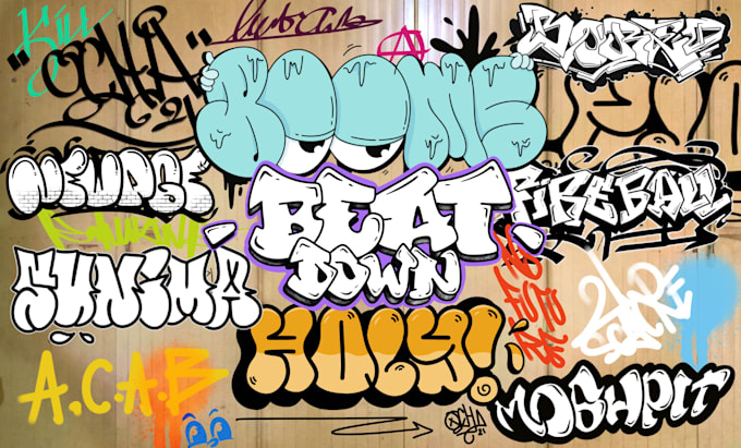 Gig Preview - Hand drawn graffiti throw up, tag, and custom logo design