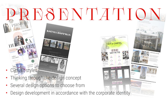 Gig Preview - Develop for you a sales presentation in modern styles