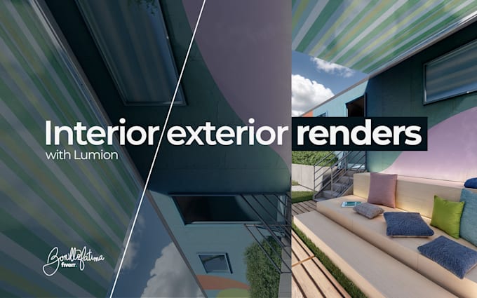 Gig Preview - Do 3d rendering for interior and exterior spaces