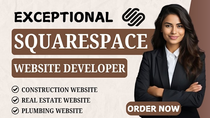 Gig Preview - Build,redesign squarespace website, develop modern squarespace website design