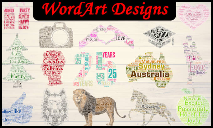 Gig Preview - Create word art designs