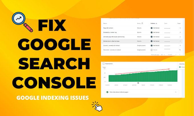 Gig Preview - Fix google search console errors, index issues, instant indexing