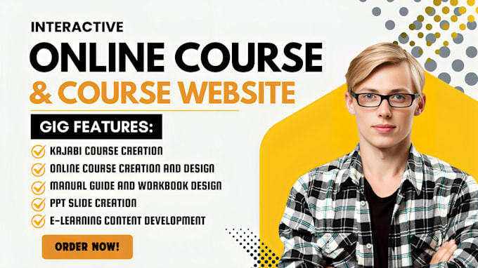 Gig Preview - Create digital, cybersecurity online course content, pdf courses for kajabi, wix