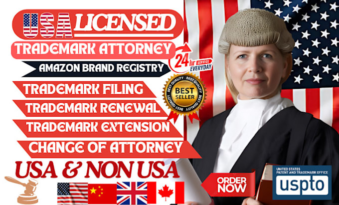 Gig Preview - Handle trademark renewal extension office action change of attorney sou on uspto