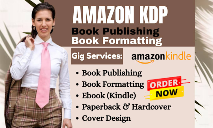 Gig Preview - Format publish promote your book on amazon KDP as ebook and print