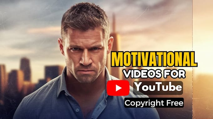 Gig Preview - Create copyrights free youtube monetizable motivational videos