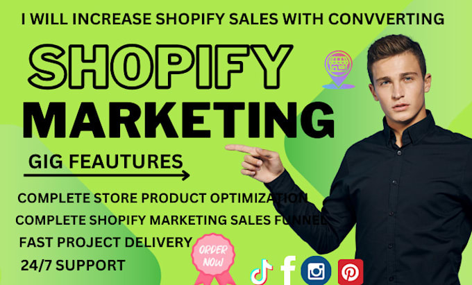 Gig Preview - Shopify website design,redesign, klaviyo sales funnel,optimization,bugs fixings