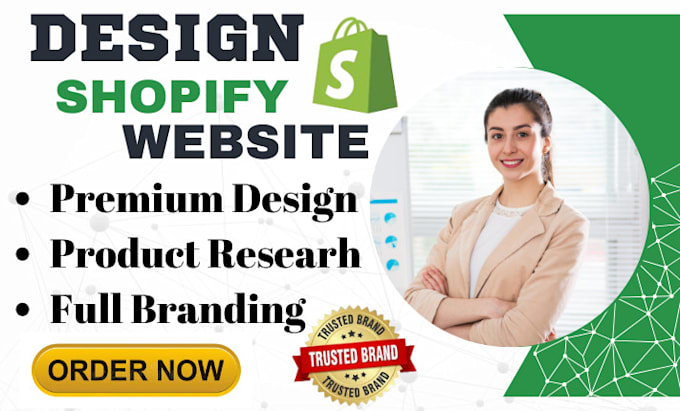 Gig Preview - Create shopify dropshiping store, shopify store design, sopify website redesign