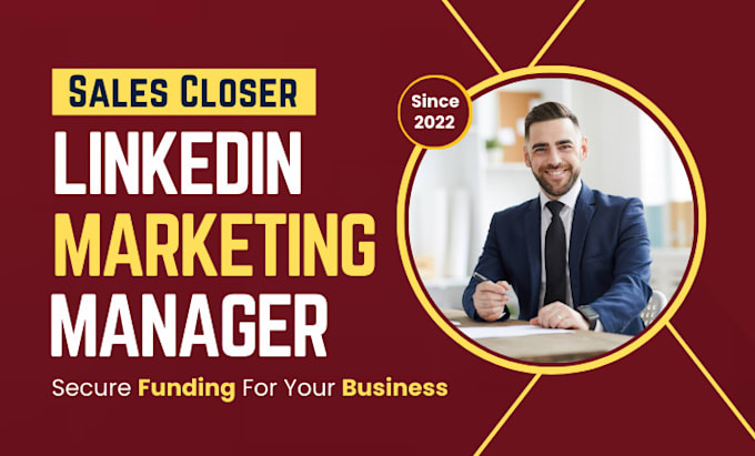 Gig Preview - Be your b2b linkedin marketing manager and sales closer