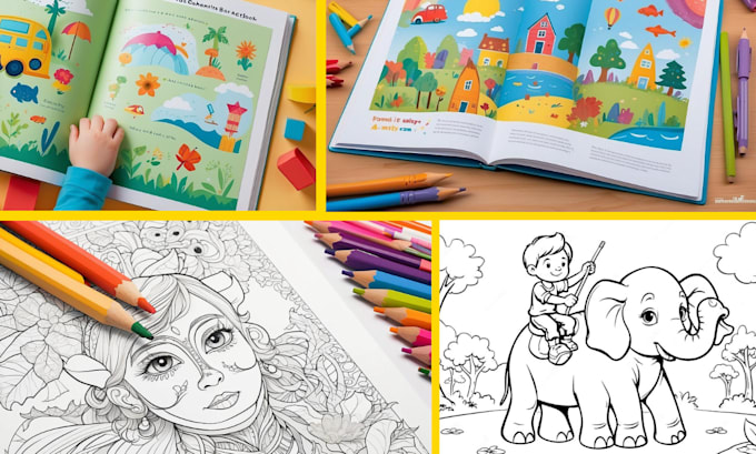 Gig Preview - Create children book illustration, picture book, kids book activity, storybook