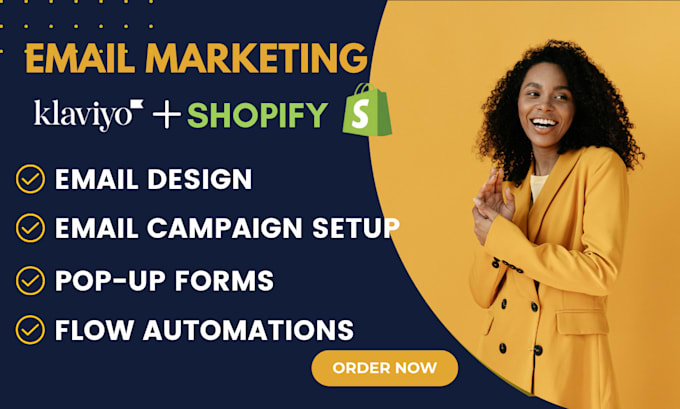 Gig Preview - Set up klaviyo email marketing flow for shopify ecommerce