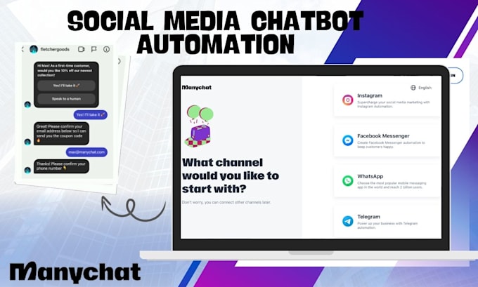 Gig Preview - Create manychat instagram ai chatbot dm automation gohighlevel for your business