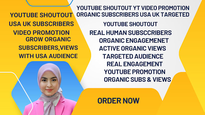 Gig Preview - Shoutout youtube channel promote your yt videos to get organic subscribers