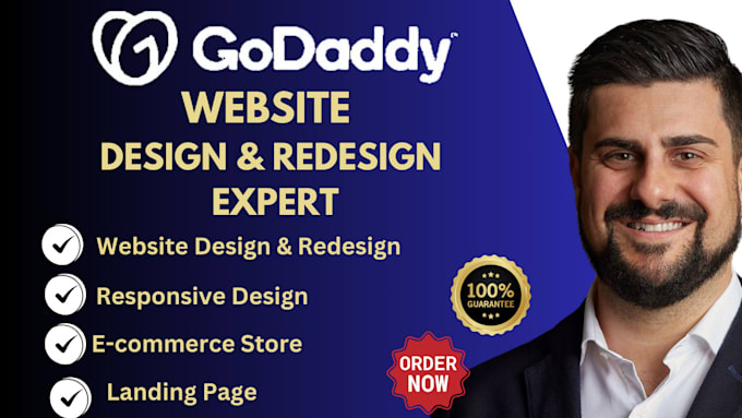 Gig Preview - Do godaddy website desgin, godaddy ecommerce website, develop godaddy website