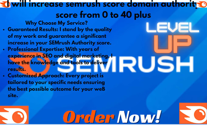 Gig Preview - Maximize your semrush authority score for better domain strength