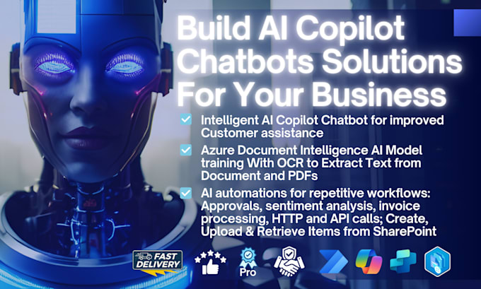 Gig Preview - Develop ai copilot chatbot agent for automated business service to whatsapp