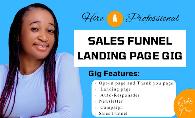 Gig Preview - Design converting sales funnel landing page in clickfunnels, wordpress or wix