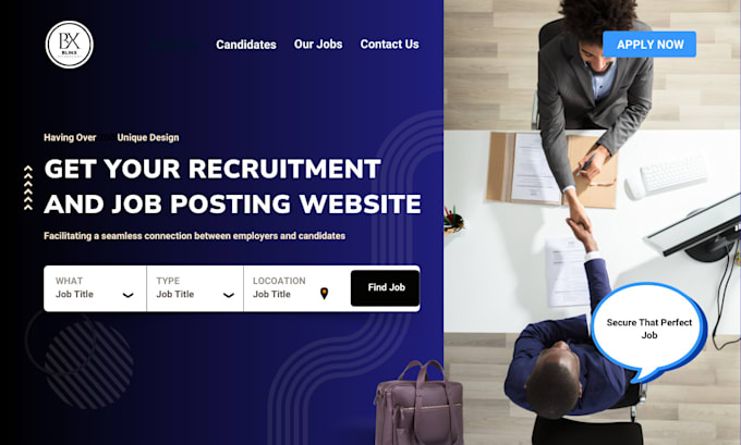 Gig Preview - Develop recruitment wordpress job board website job agency staff hiring site job