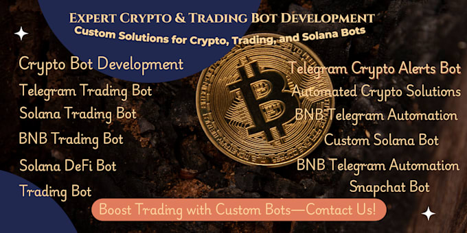 Gig Preview - Create custom telegram bot trading bot solana bot telegram crypto bot