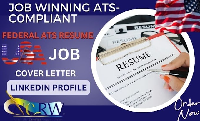 Gig Preview - Write a job winning ats federal resume for USA jobs