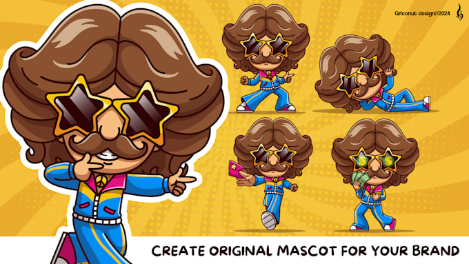 Gig Preview - Design a cute mascot, cartoon, character, vector for you