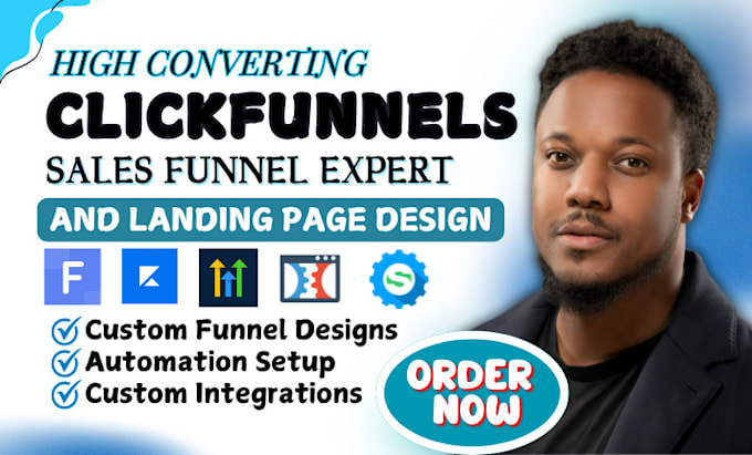 Gig Preview - Do clickfunnels sales funnel, funnelish systeme io, clickfunnels landing page