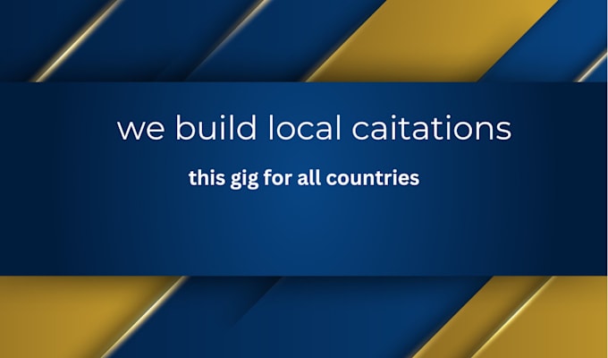 Gig Preview - Build local citations for all countries