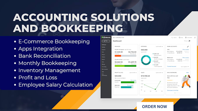 Gig Preview - Do accounting and bookkeeping with quickbooks online