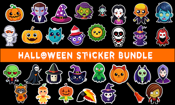 Gig Preview - Create halloween sticker bundle