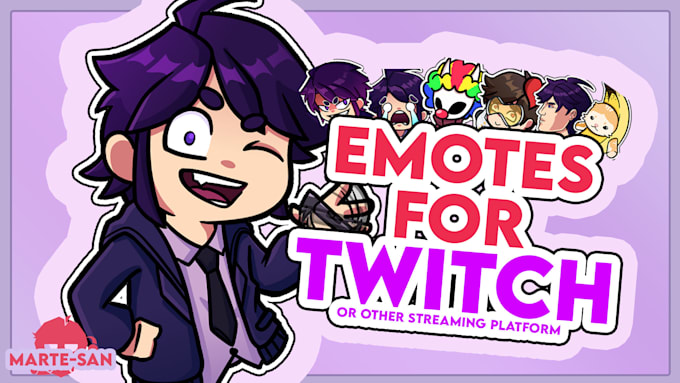 Gig Preview - Make cool emotes for twitch, youtube and kick