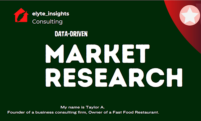 Gig Preview - Conduct market research, competitor research, niche research, marketing strategy