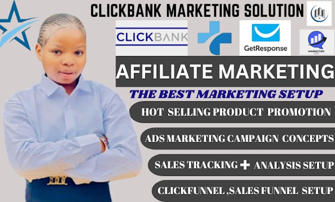 Gig Preview - Do clickbank affiliate marketing website products promotion