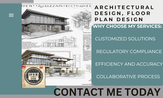 Gig Preview - Do any architectural design, design your architectural floor plan in autocad