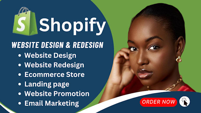 Gig Preview - Design shopify website redesign shopify website design shopify website redesign