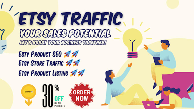 Gig Preview - Do etsy promotion, etsy product listing SEO, etsy marketing, boost etsy traffic