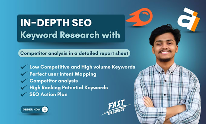 Gig Preview - Do advanced SEO keyword research for higher ranking with semrush, ahrefs tools