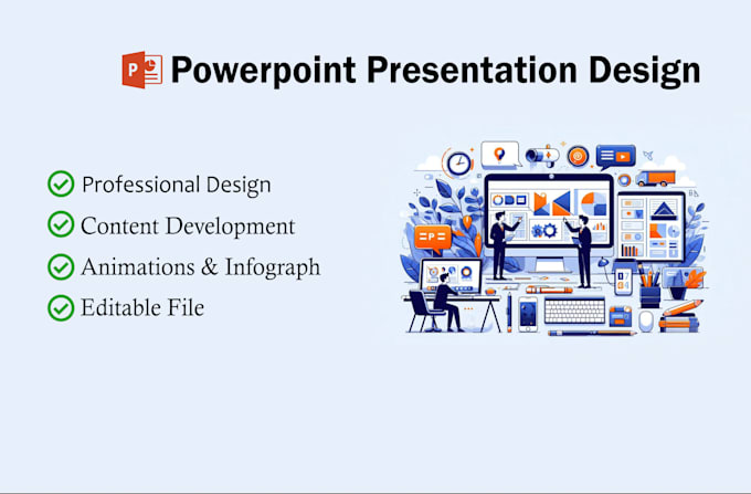 Gig Preview - Design professional powerpoint presentations for your business needs