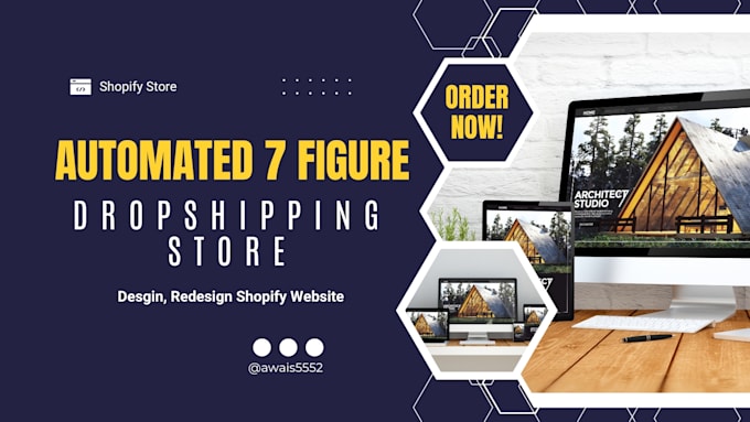 Gig Preview - Create automated 7 figure shopify dropshipping store, redesign shopify website