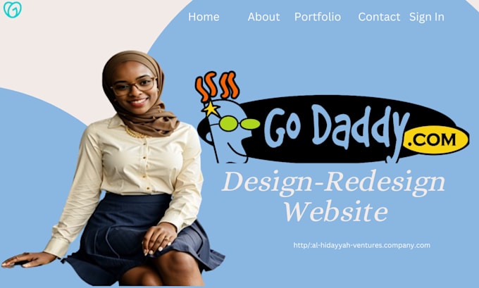 Gig Preview - Goddady redesign website  goddady design website,goddady studio SEO set up