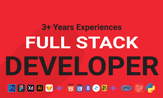 Gig Preview - Full stack developer HTML, CSS, javascript, PHP, laravel, python, django