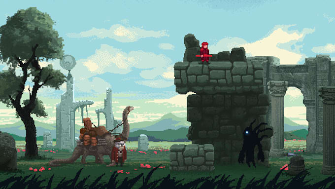 Gig Preview - Create 2d reto pixel art game with unity, godot, unreal engine, rpg