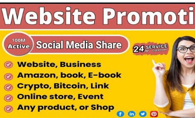 Bestseller - promote business website amazon product cbd book blog crypto link