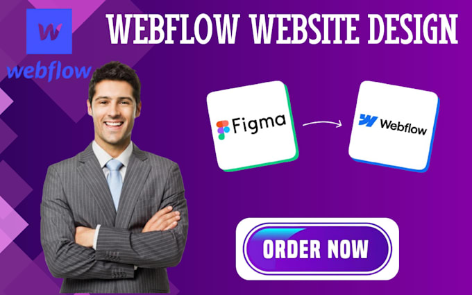 Gig Preview - Develop responsive webflow website design  figma to webflow webflow development