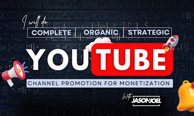 Gig Preview - Do complete organic and youtube channel promotion for monetization